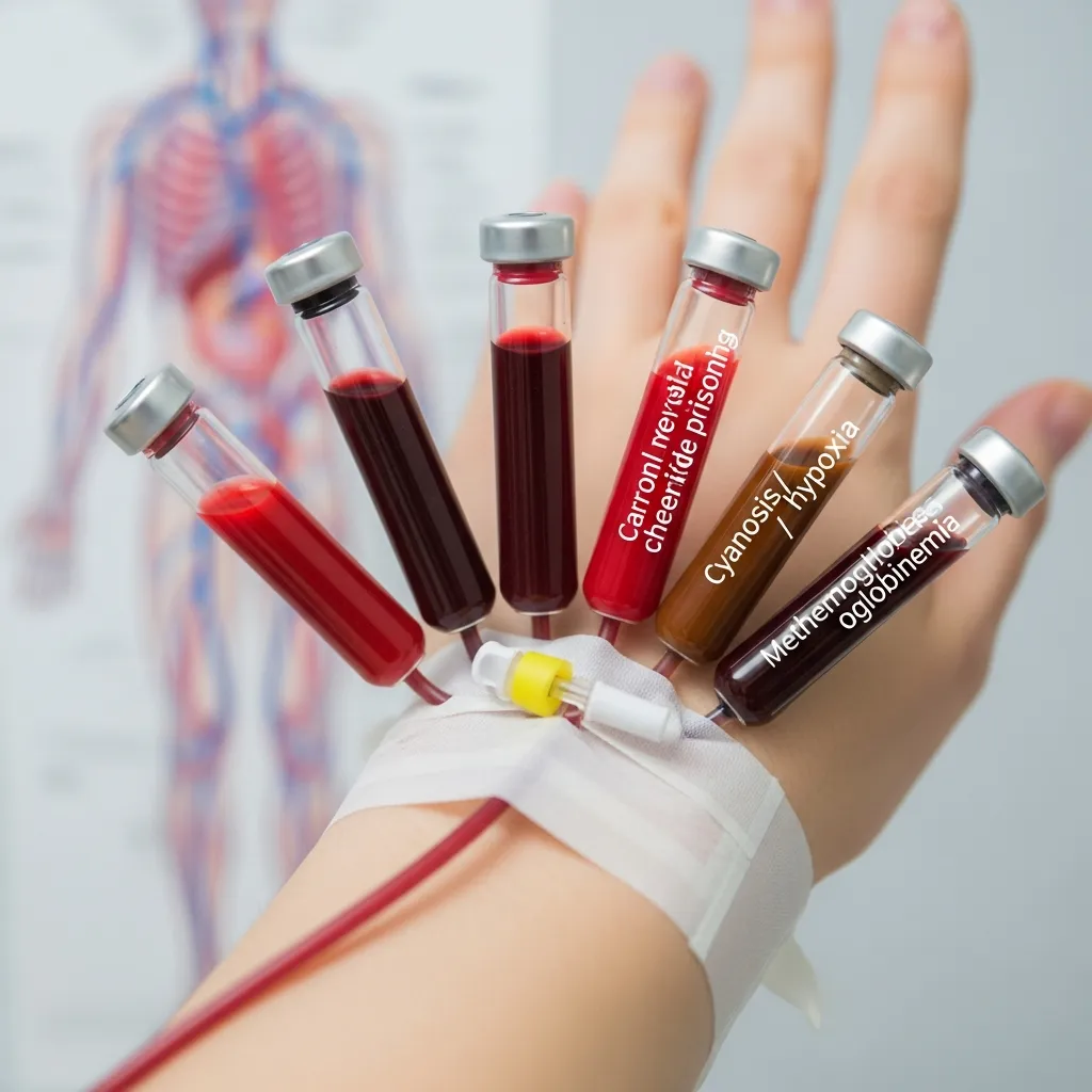 Blood color changes signal health issues.