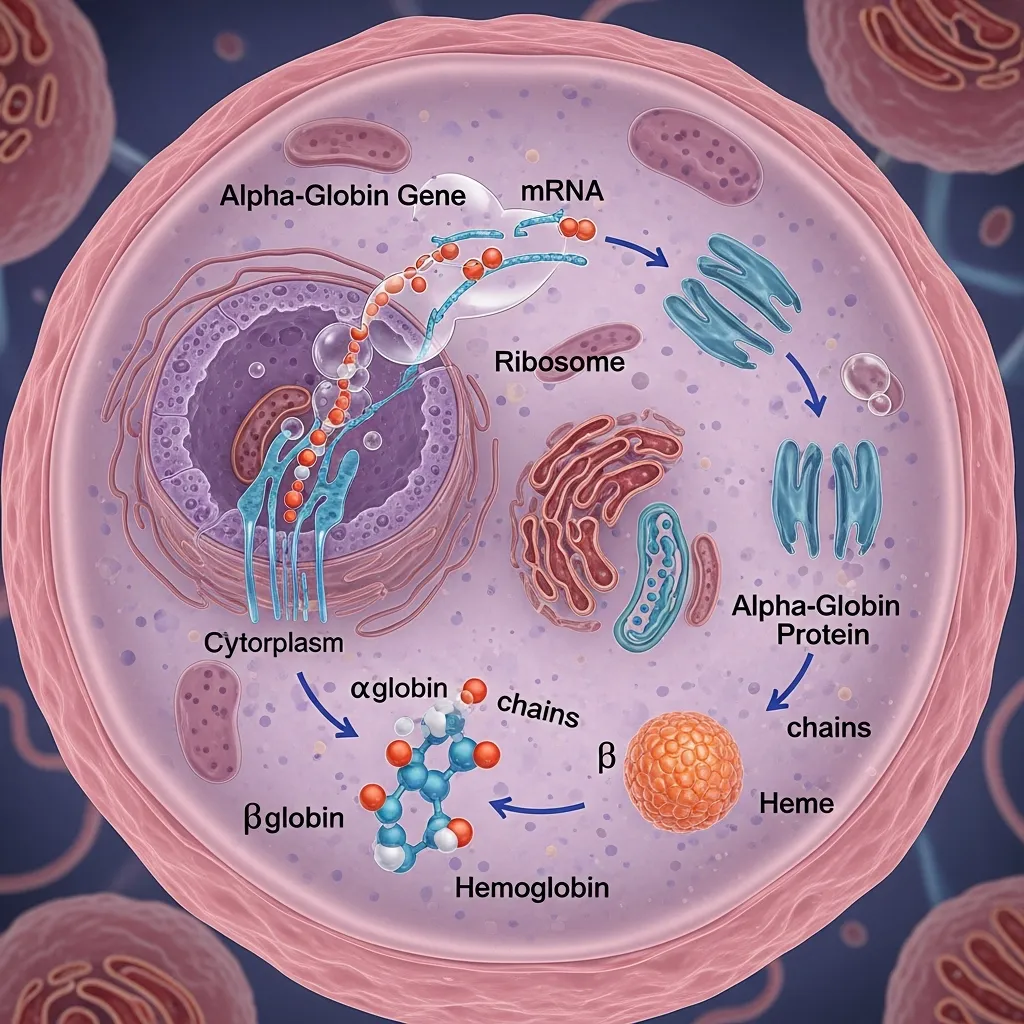 Alpha Globin Gene Function In Hemoglobin Synthesis