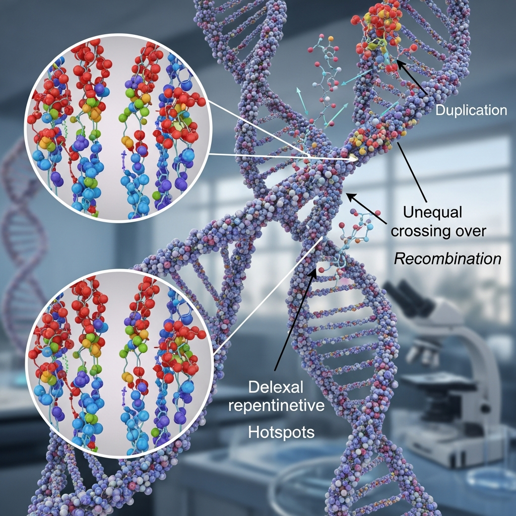 Alpha globin gene deletion mechanism