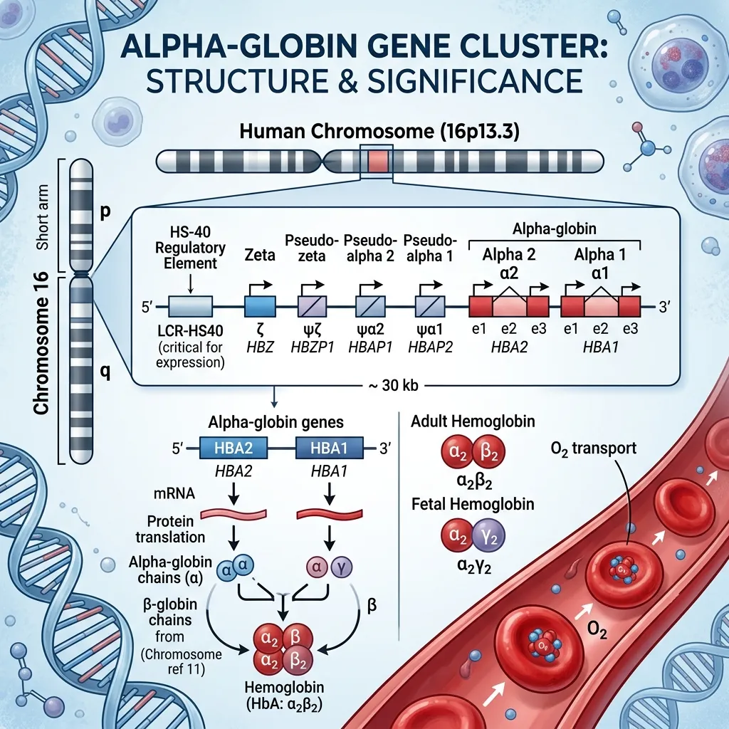 Alpha-globin genes and hemoglobin function