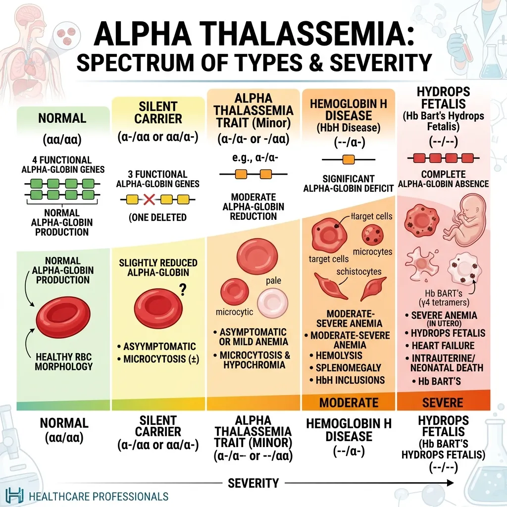 Types and Severity of Alpha Thalassemia