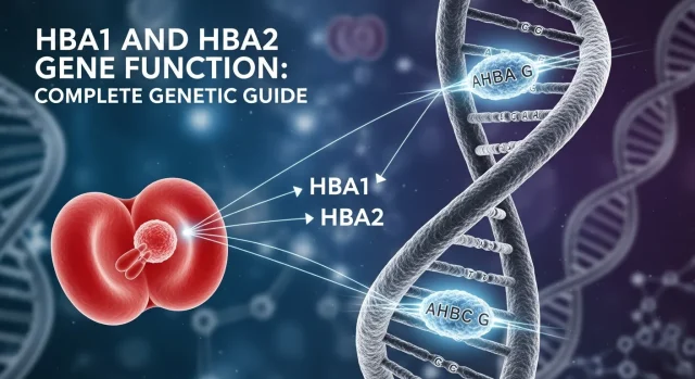HBA1 and HBA2 Gene Function HBA1 and HBA2 Gene Function